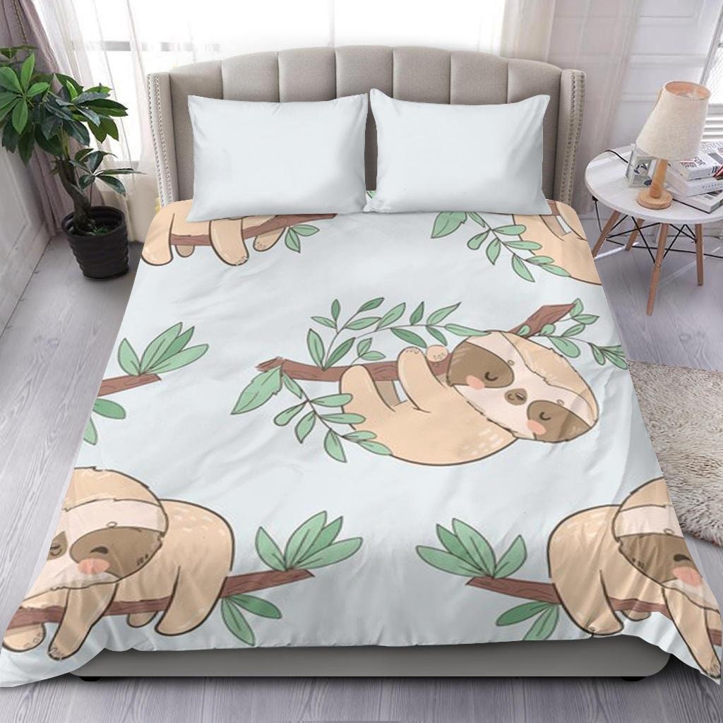Sloth Bedding Set Duvet Cover and 