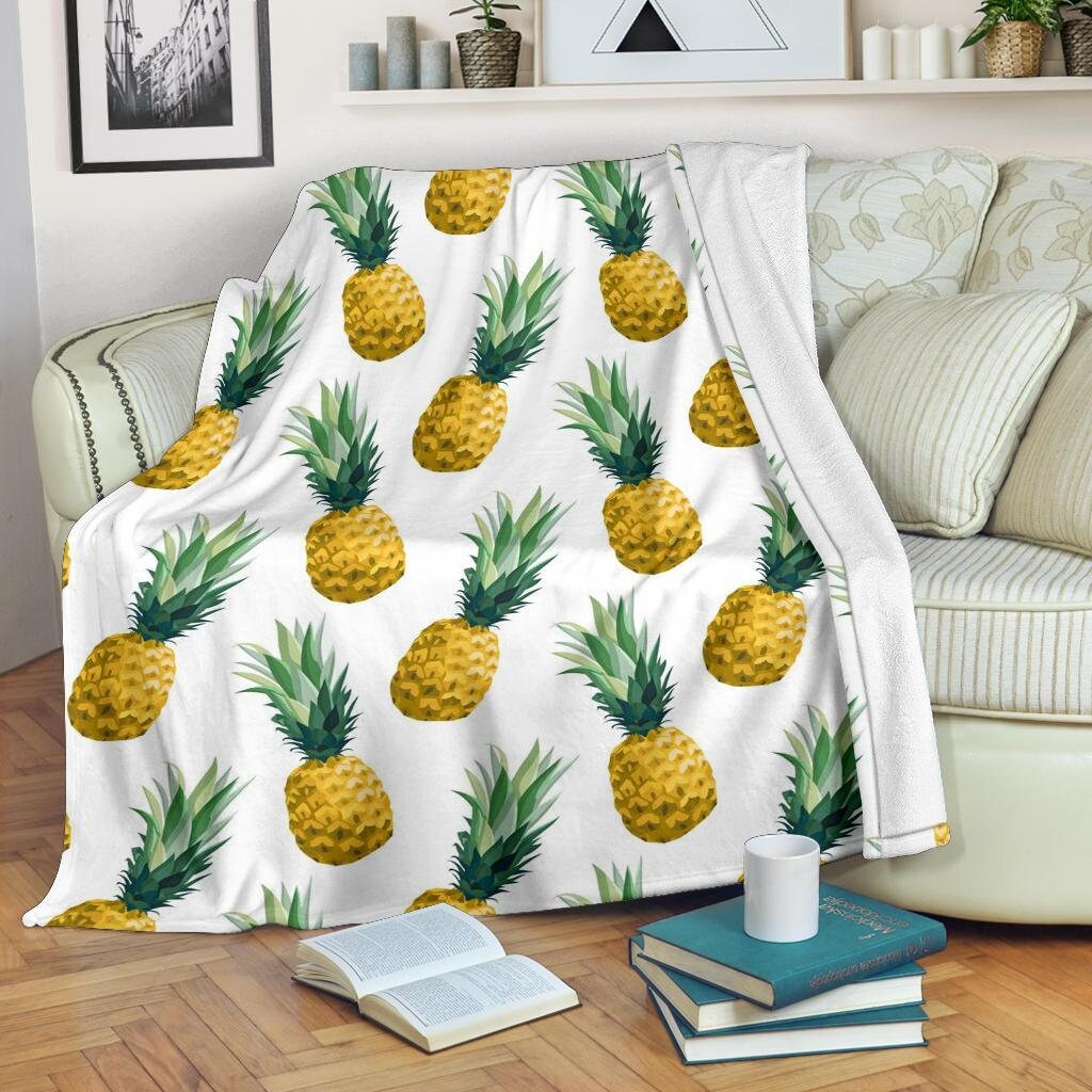 Pineapple Blanket Pineapple Throw Blanket Pineapple Fleece Etsy España