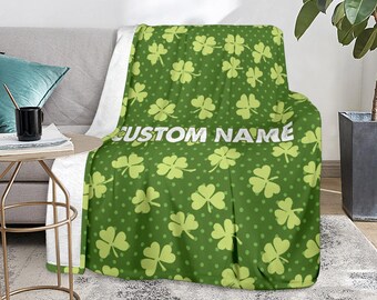 Oarencol St Patrick's Day Shamrocks Throw Blanket Clover Leprechaun Hat Rainbow Soft Flannel Fleece Lightweight Blankets for Bed Sofa Couch Adults Kids 50x60 Oarencol St Patrick's Day Shamrocks Throw Blanket Clover Leprechaun Hat Rainbow Soft Flannel Fleece Lightweight Blankets for Bed Sofa Couch Adults Kids 50x60