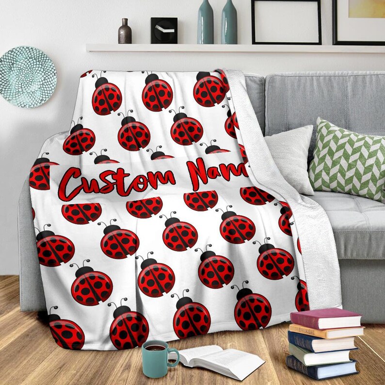 Ladybug Blanket Ladybug Throw Blanket Ladybug Fleece Etsy