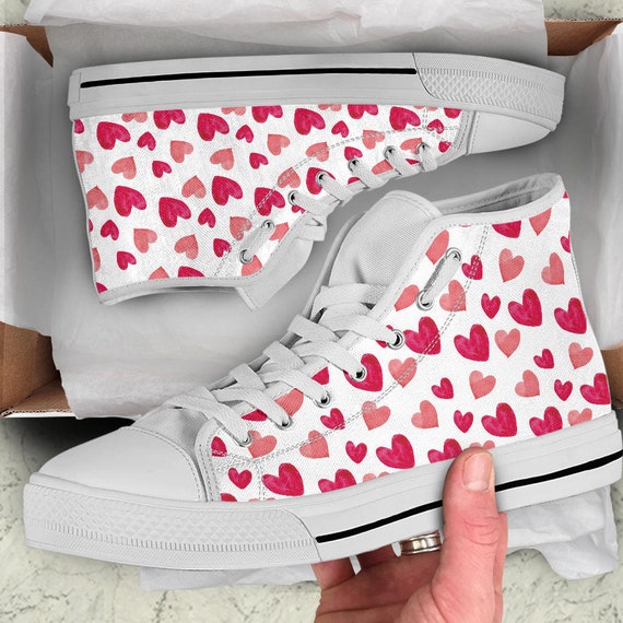 sneakers hearts