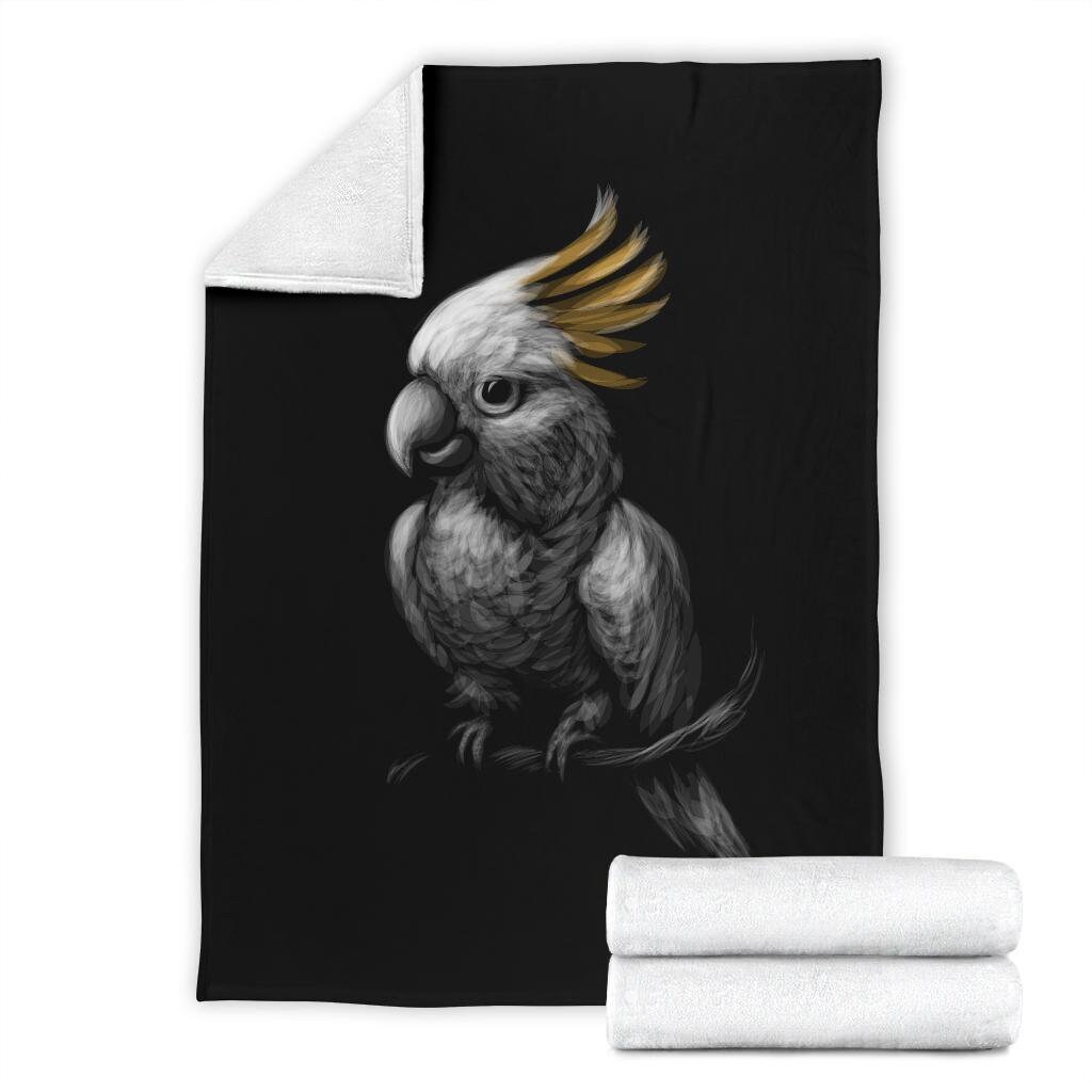 Cockatoo Blanket Parrot Throw Blanket Cockatoo Fleece Etsy España