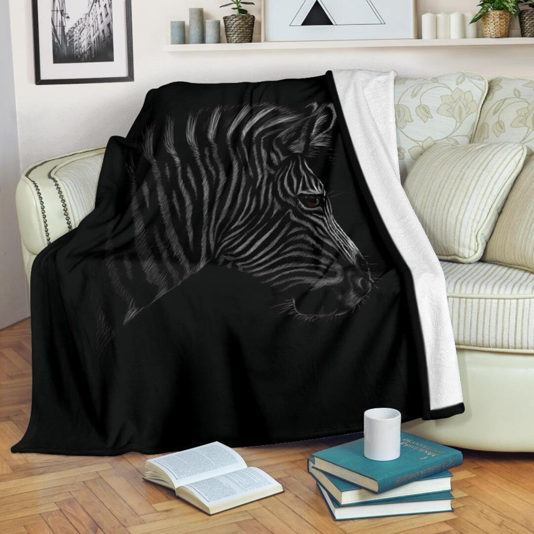 Zebra Blanket Zebra Throw Blanket Zebra Fleece Blanket Etsy UK
