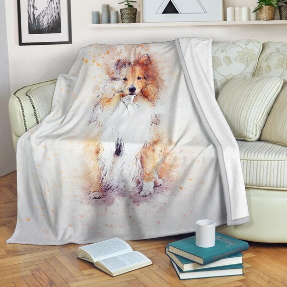 sheltie throw blanket