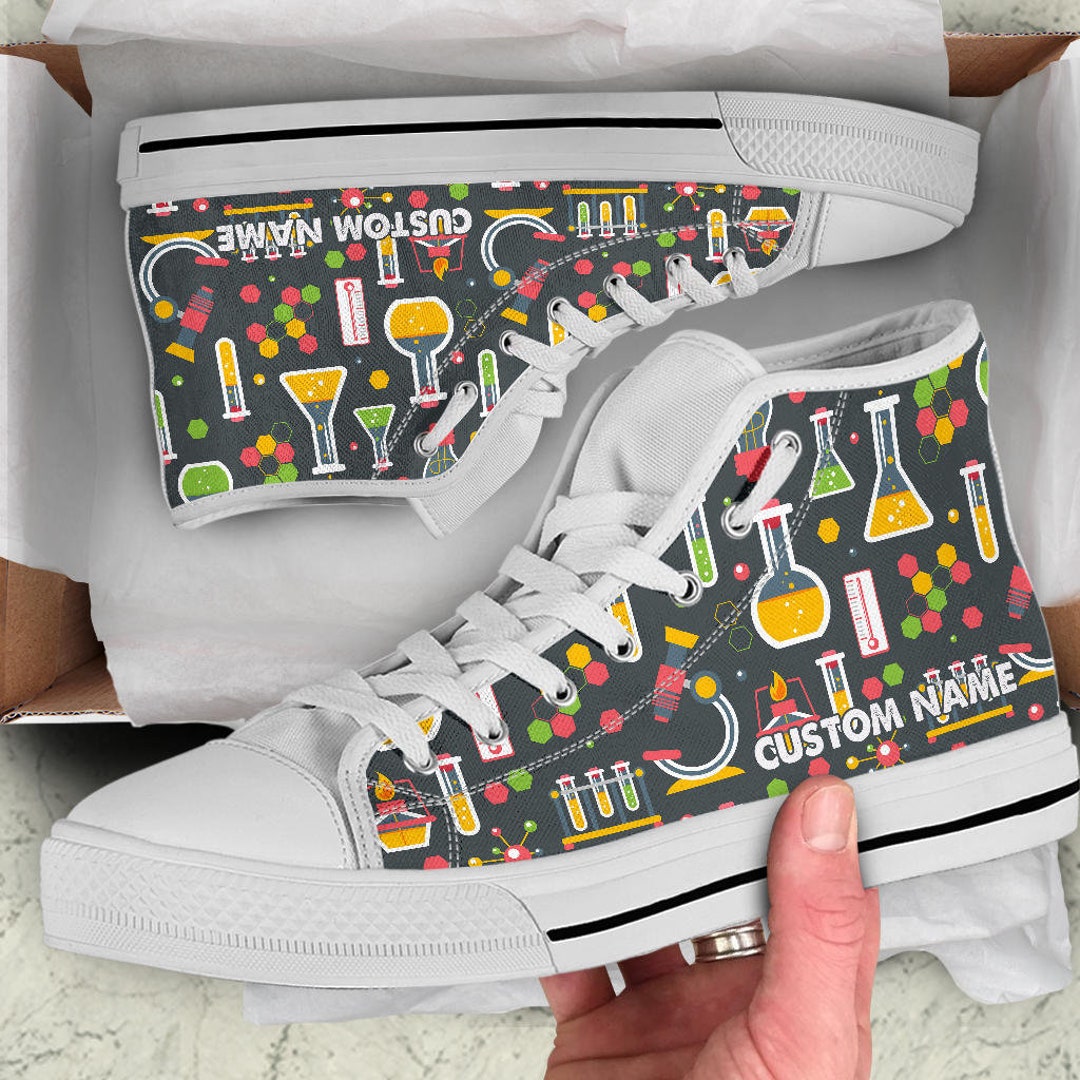 Chemistry Science Shoes Sneakers Shoes With Chemistry Etsy