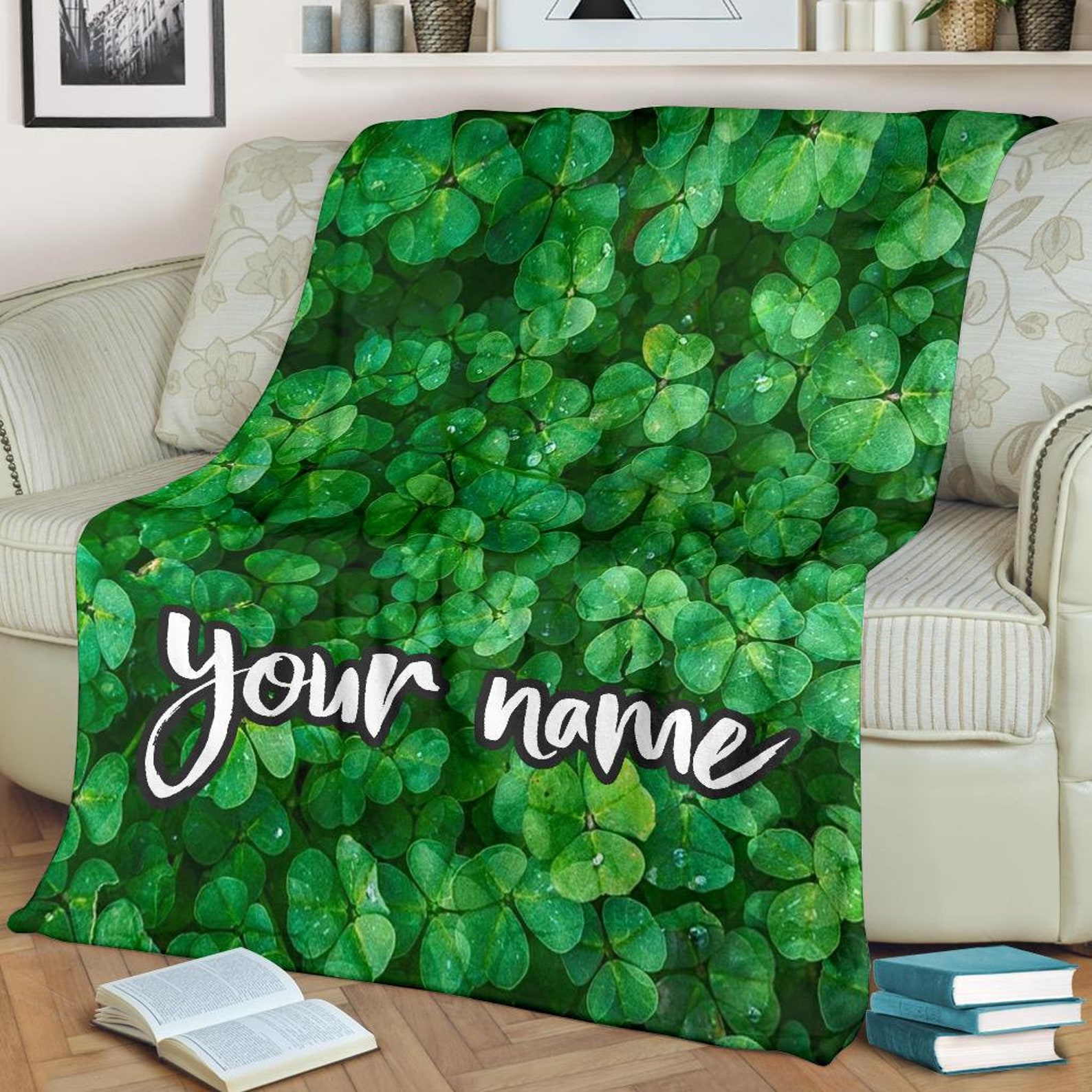 Clover Blanket Clover Throw Blanket Clover Fleece Blanket Etsy 日本