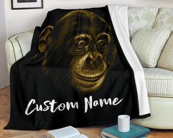 MyPupSocks Custom Personalized Name Fleece Blanket Mursey Monkey Ultra-Soft Micro Fleece Blanket Personalized Gift Blanket Leaves for Children 70x80 MyPupSocks Custom Personalized Name Fleece Blanket Mursey Monkey Ultra-Soft Micro Fleece Blanket Personalized Gift Blanket Leaves for Children 70x80