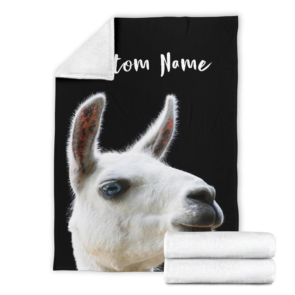 Llama Blanket Alpaca Throw Blanket Llama Fleece Blanket Etsy