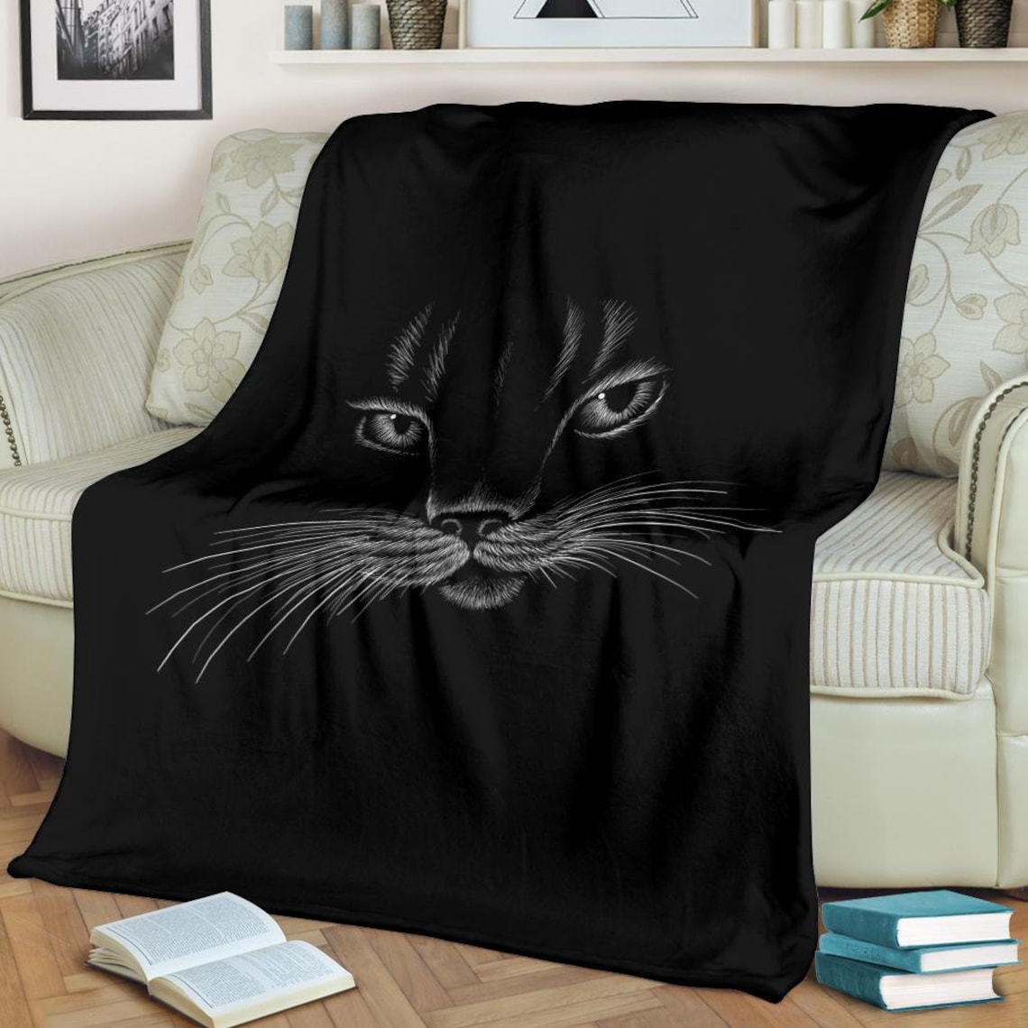 Cats Blanket Cats Print Blanket Cat Throw Blanket Cat Etsy