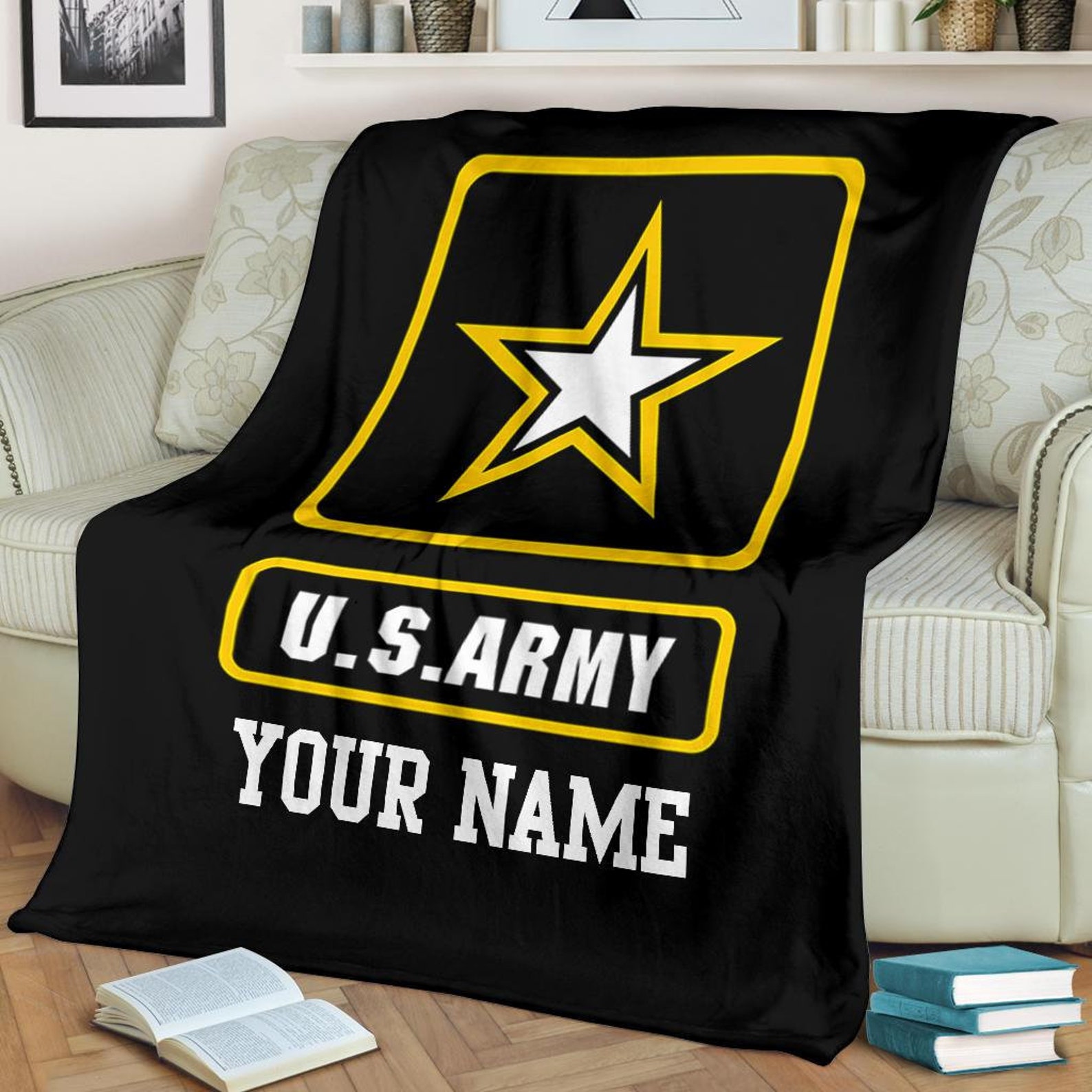 USA Army Blanket US Army Print Blanket Military Blanket / Etsy