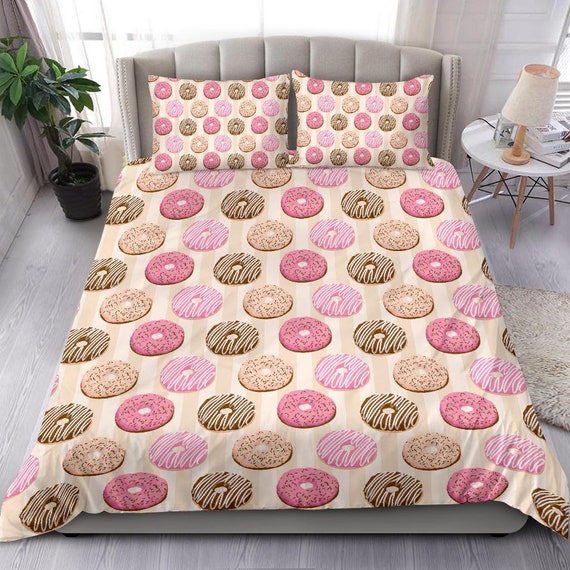 Donuts Bedding Set Duvet Cover and pillow Covers Etsy Nederland