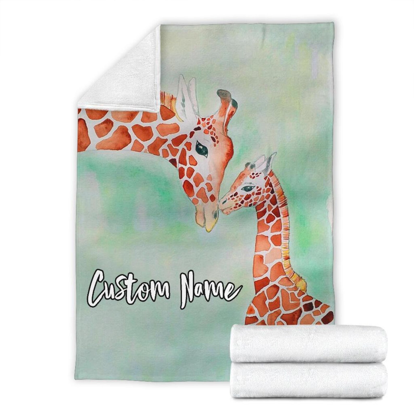 Giraffe Blanket Giraffe Throw Blanket Giraffe Fleece Etsy