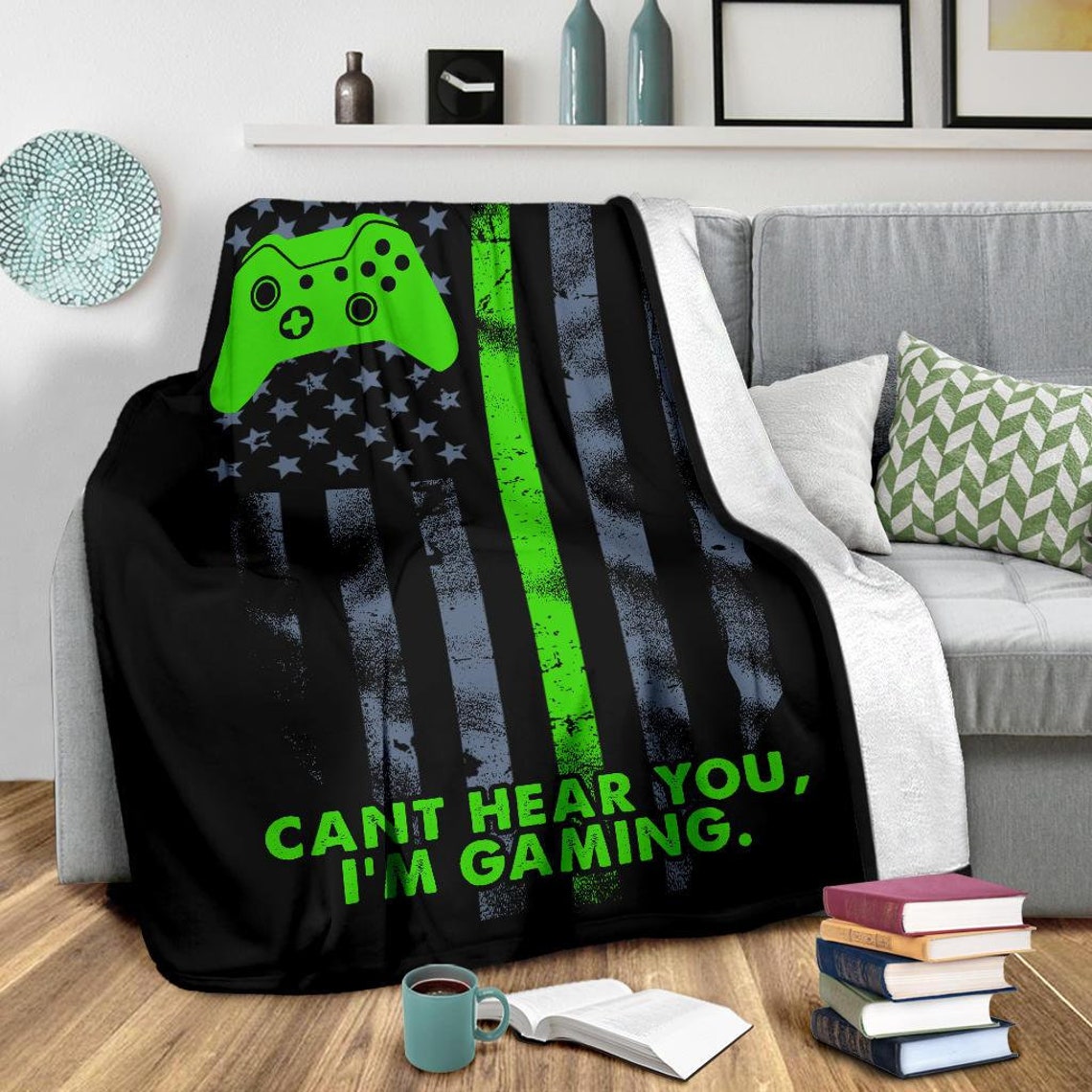 Gamer Blanket Gaming Throw Blanket Gamer Fleece Blanket Etsy