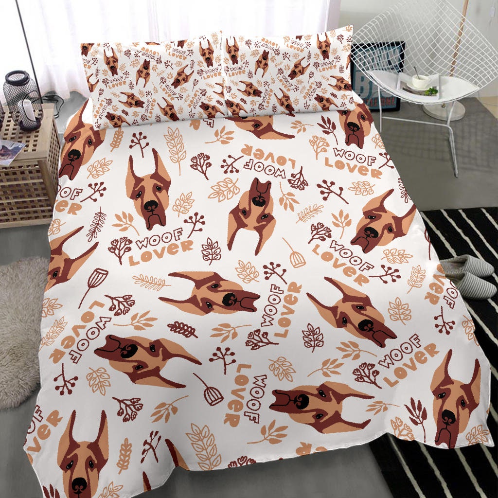 Great Dane dog mom dad owner Bedding Set Bed Cover sold by Thien SKU 214600 Printerval