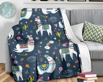 Decopik Cute Llama Animal Scandinavian Throw Blanket Microfiber Fleece Blankets for Kids Adults Decopik Cute Llama Animal Scandinavian Throw Blanket Microfiber Fleece Blankets for Kids Adults