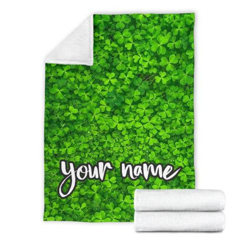 Clover Blanket Clover Throw Blanket Clover Fleece Blanket Etsy