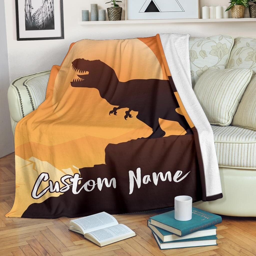 Dinosaur Blanket Dinosaur Throw Blanket Dinosaur Fleece Etsy