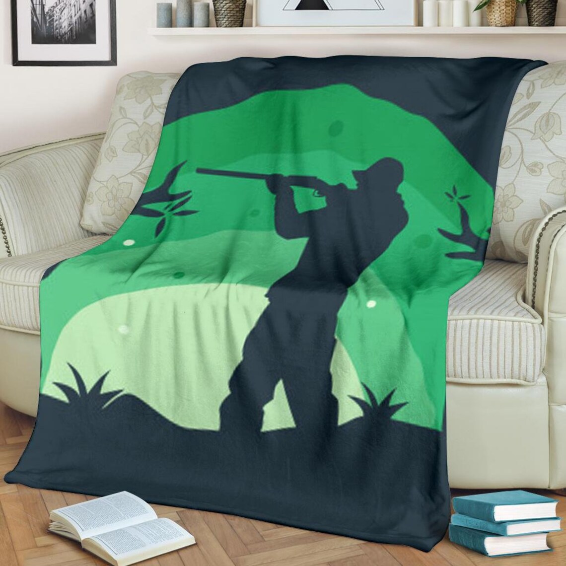 Hunting Blanket Hunting Throw Blanket Hunting Fleece Etsy