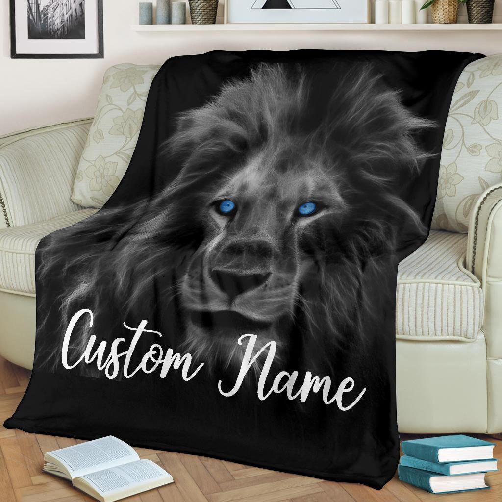 Lion Blanket Lion Throw Blanket Lion Fleece Blanket Lion Etsy