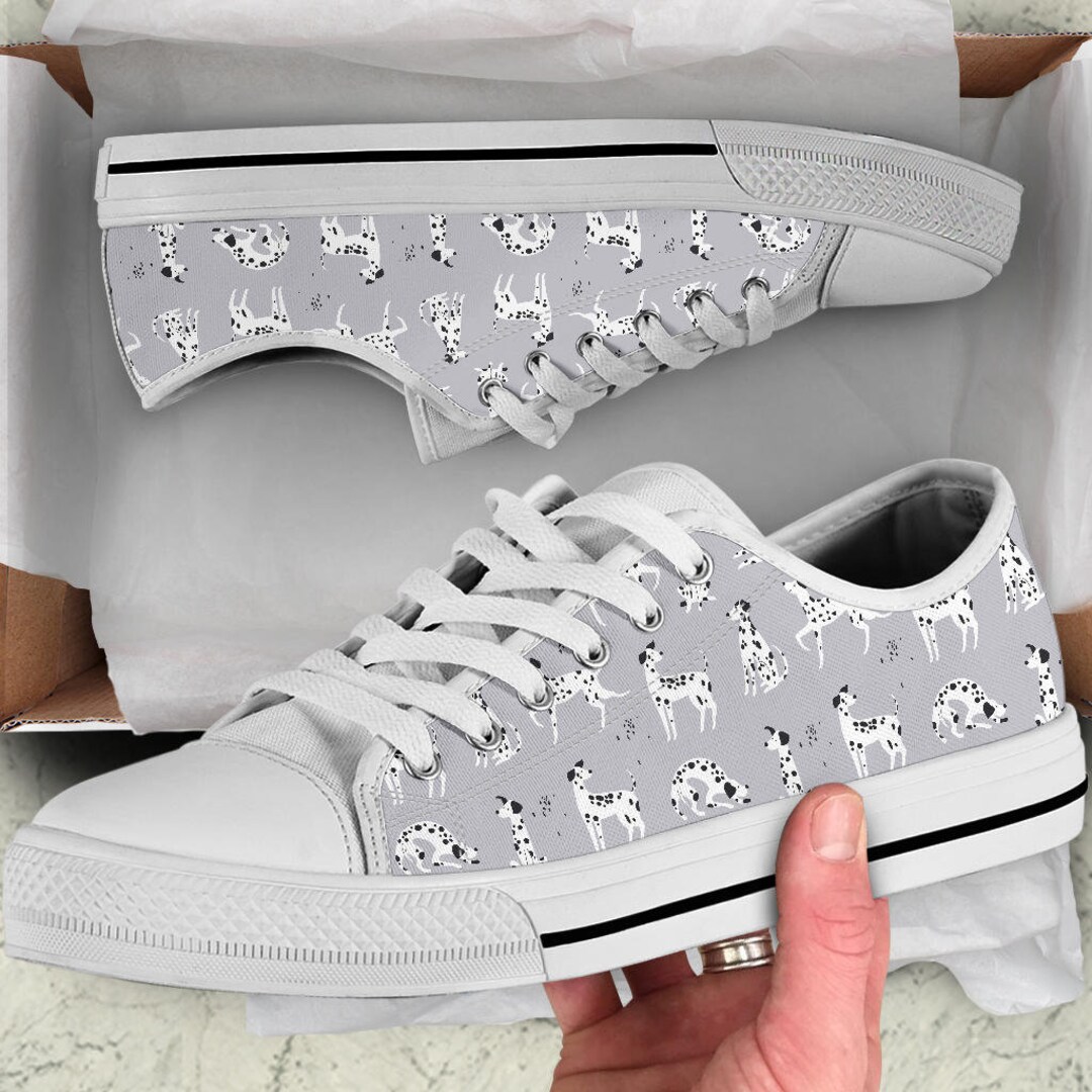 Dalmatian Dog Mom Dad Owner Shoes Sneakers Shoes With Etsy