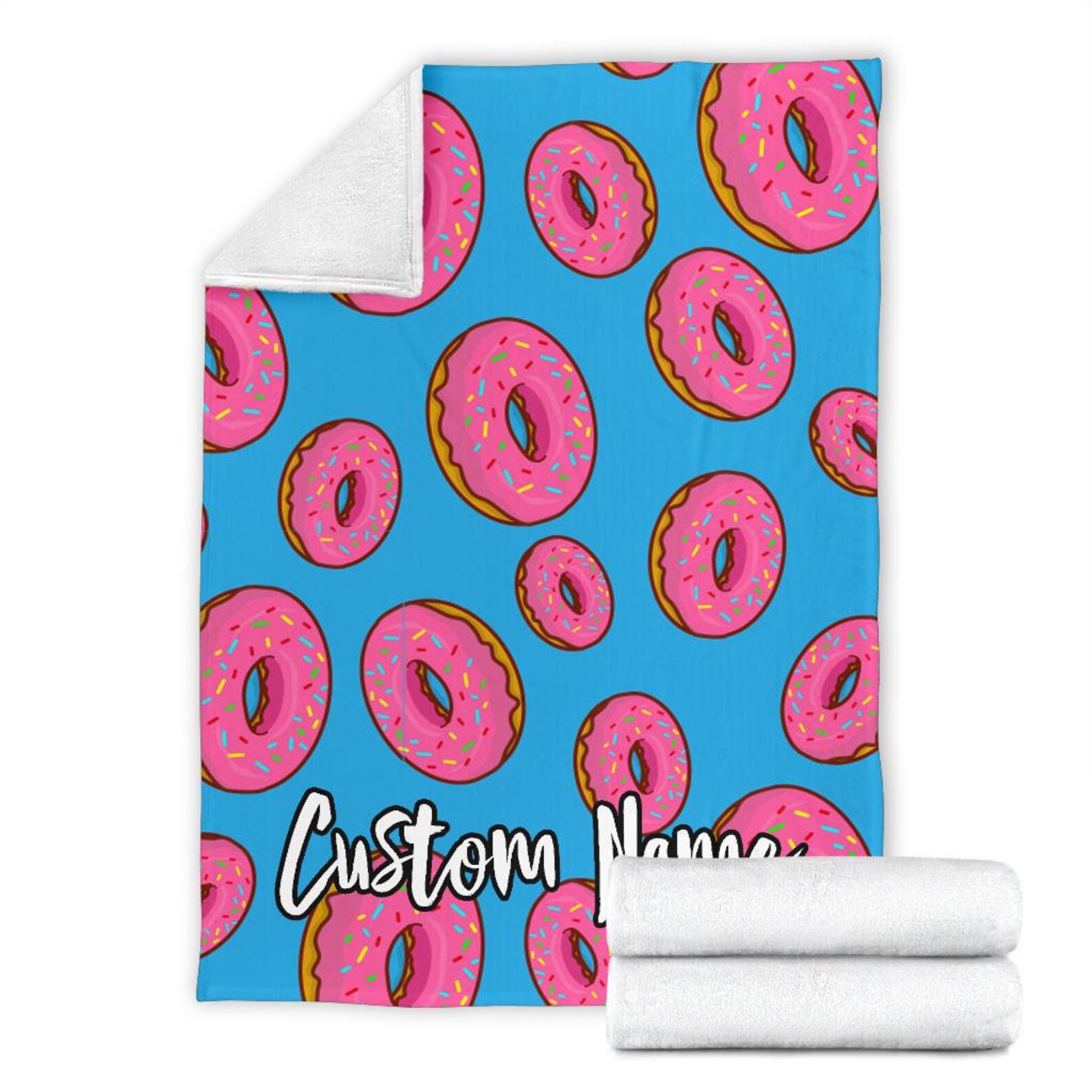 Donuts blanket Colorful donut blanket Donut blanket Etsy