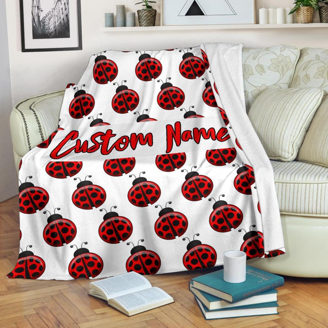 Ladybug Blanket Ladybug Throw Blanket Ladybug Fleece Etsy