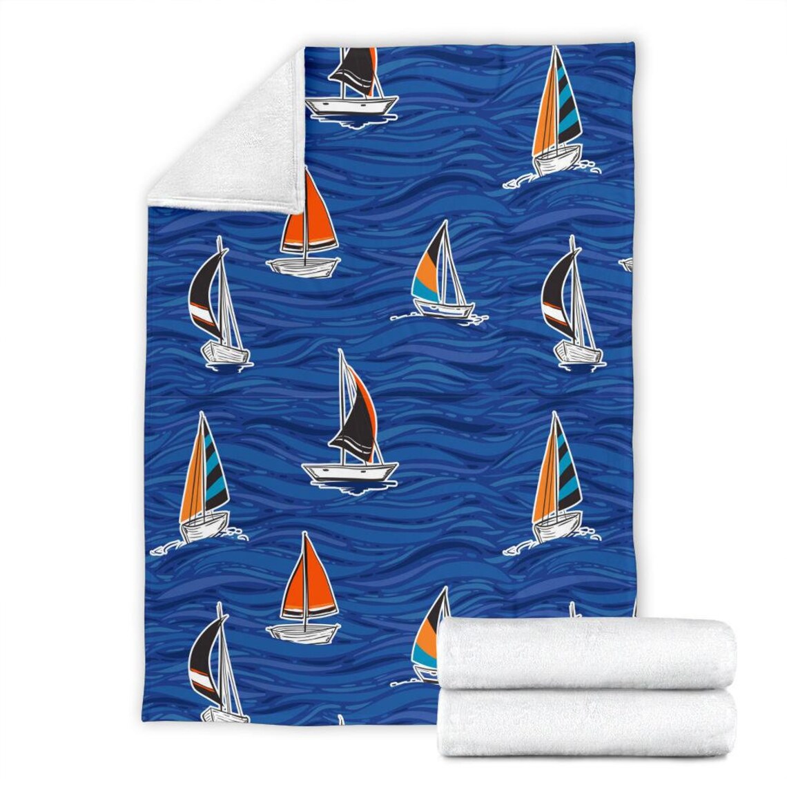 Nautical Blanket Sailing Throw Blanket Nautical Fleece Etsy UK