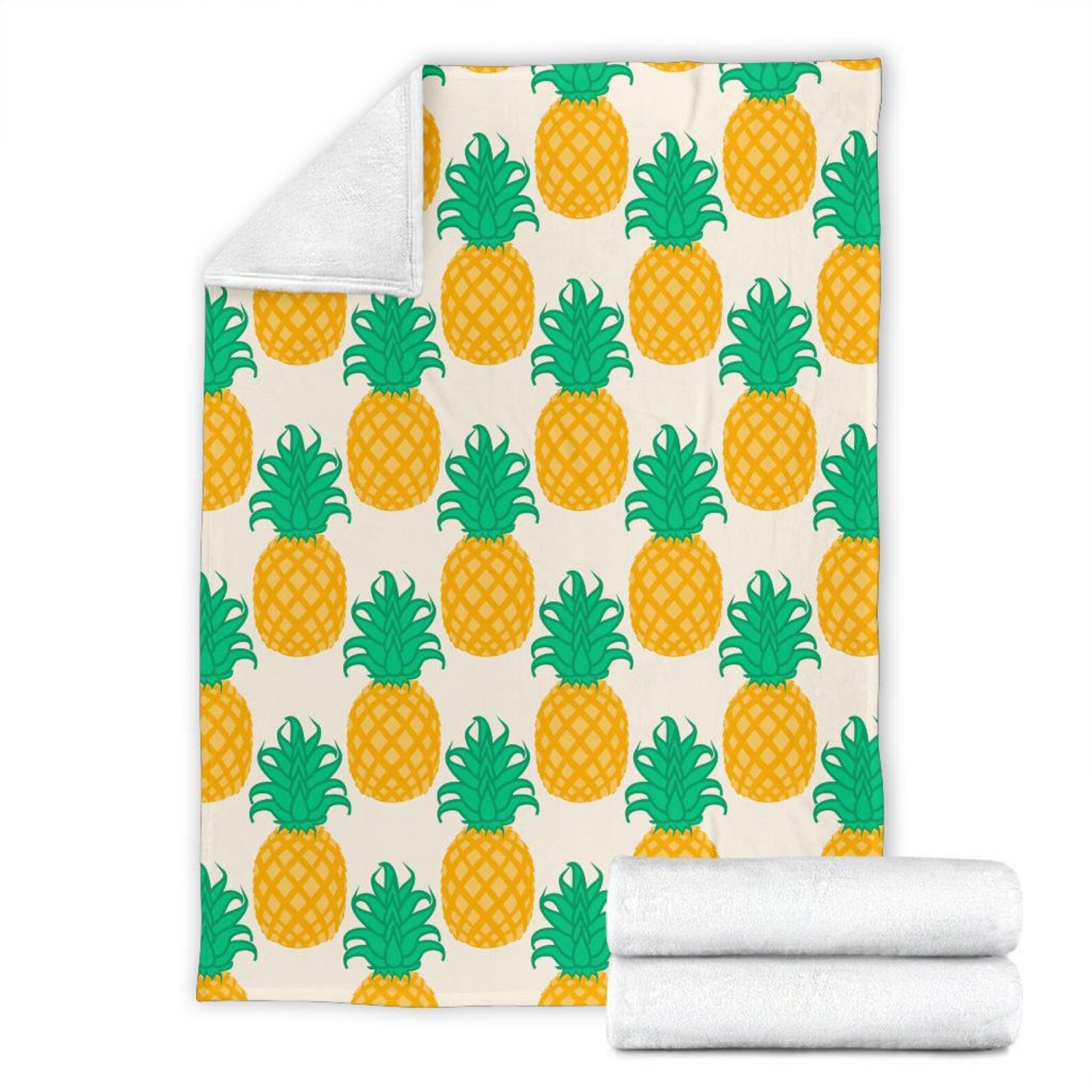 Pineapple Blanket Pineapple Throw Blanket Pineapple Fleece Etsy France