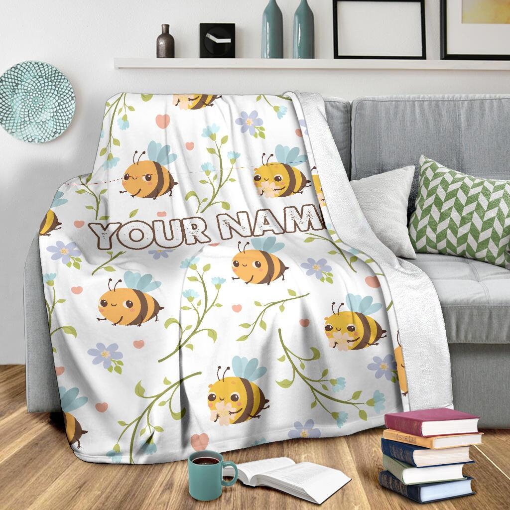 Bee Blanket Bee Blanket Bee Throw Blanket Bee Fleece Etsy España