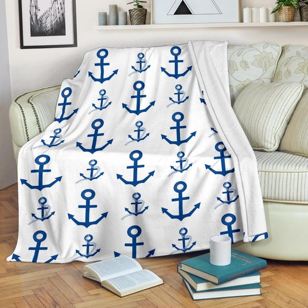 Nautical Blanket Etsy