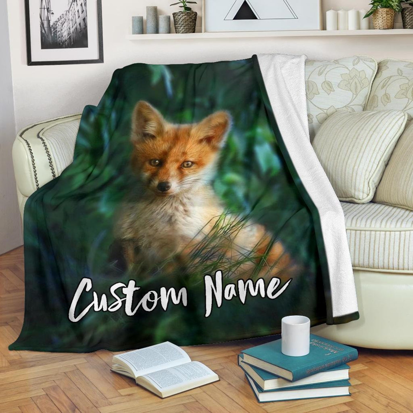 Fox Blanket Fox Throw Blanket Vixen Fleece Blanket Foxes Etsy India