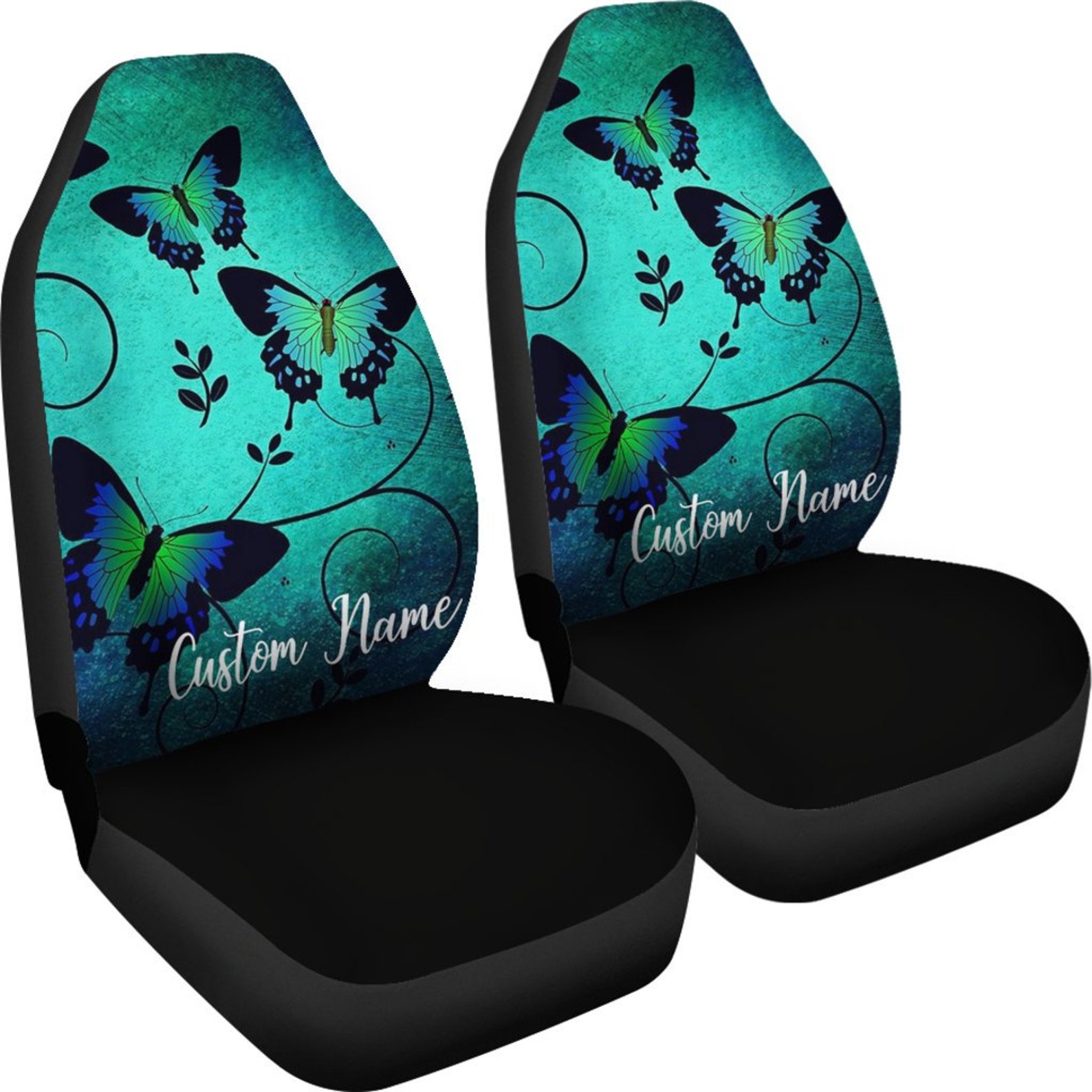 Butterfly Car Seat Covers Set Of 2 Universal Front Car And Etsy Uk