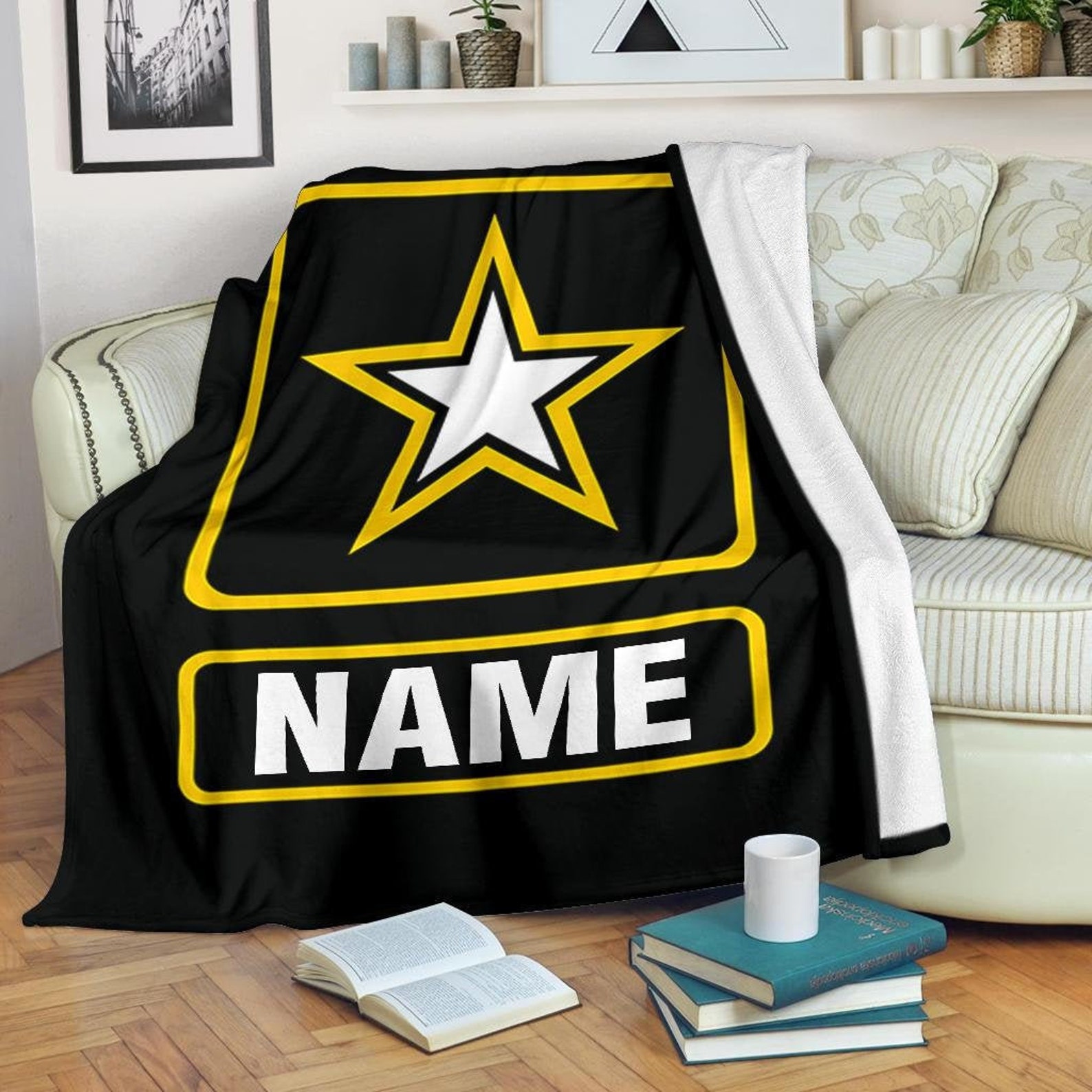 USA Army Blanket US Army Print Blanket Military Blanket / Etsy