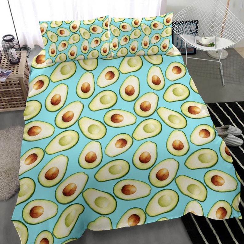 Avocado Bedding Set Avocado Bed Cover Avocado Duvet Cover Etsy