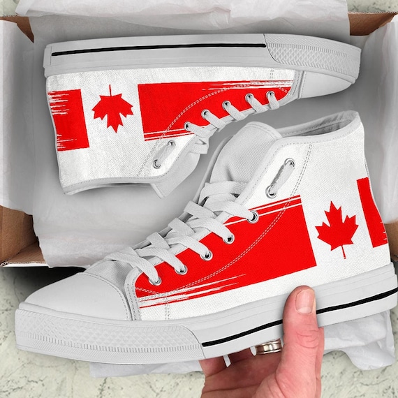 Flag Canada Sneakers Shoes With Canadian Flag -