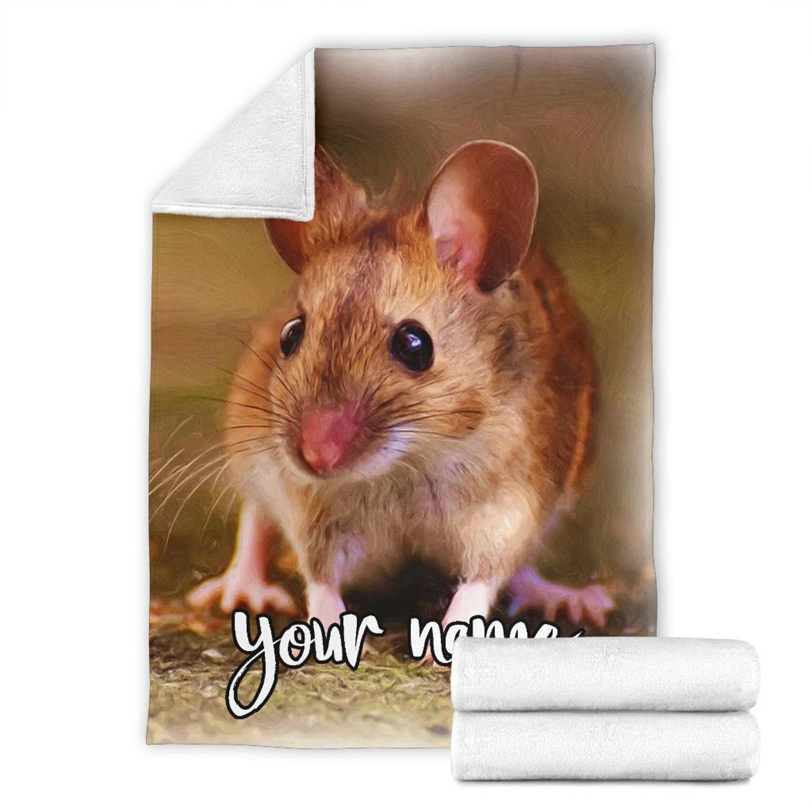 Mouse Blanket Mouse Throw Blanket Mouse Fleece Blanket Etsy