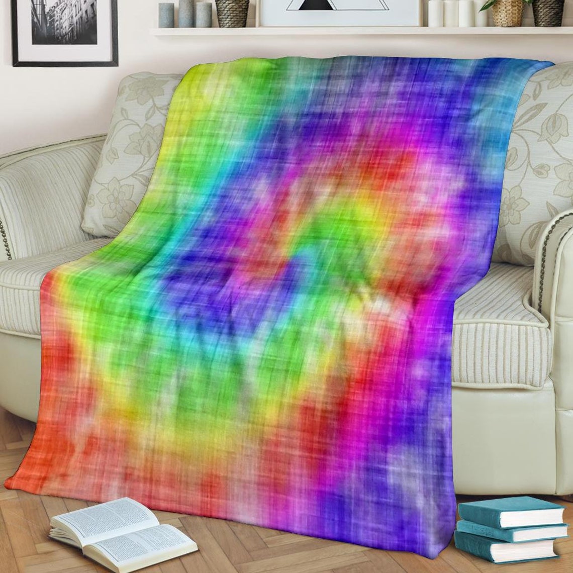 Tie Dye Fleece Blanket Tie Dye Tie Dye Throw Blanket Etsy UK