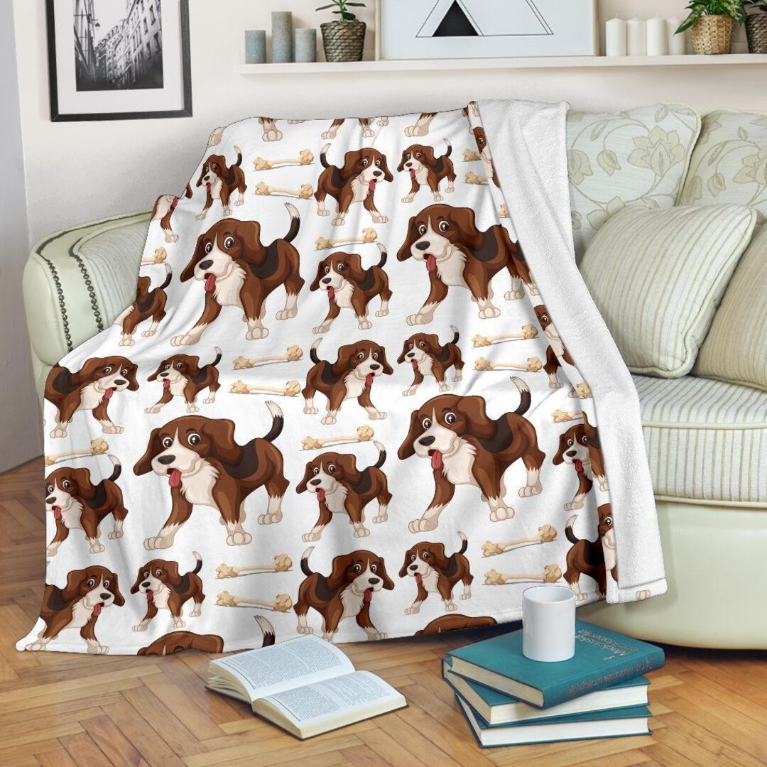 Beagle Dog Owner Blanket Beagle Throw Blanket Beagle Etsy
