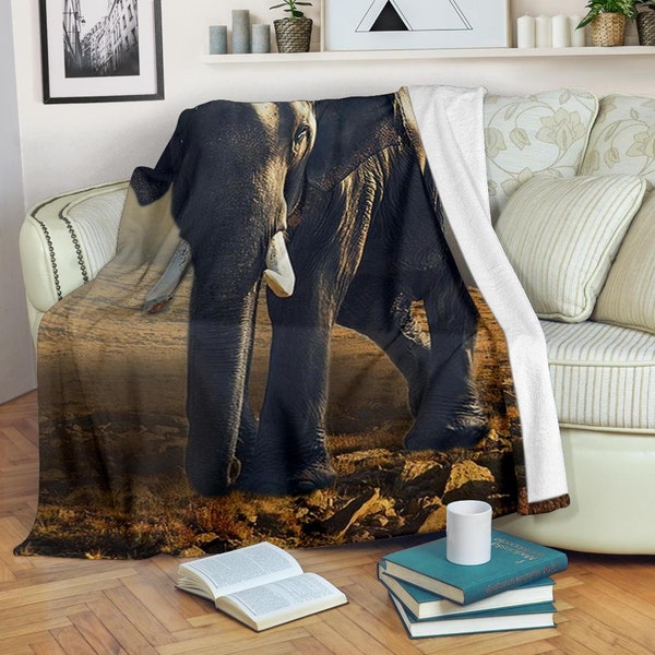 Elephant Blanket Etsy