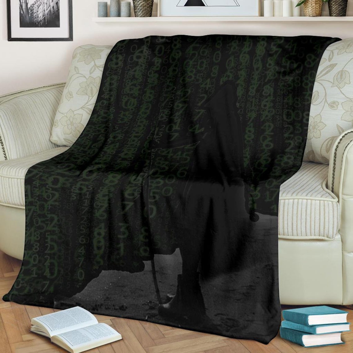 Matrix Code Blanket / Matrix Code Throw Blanket / Matrix Code Etsy