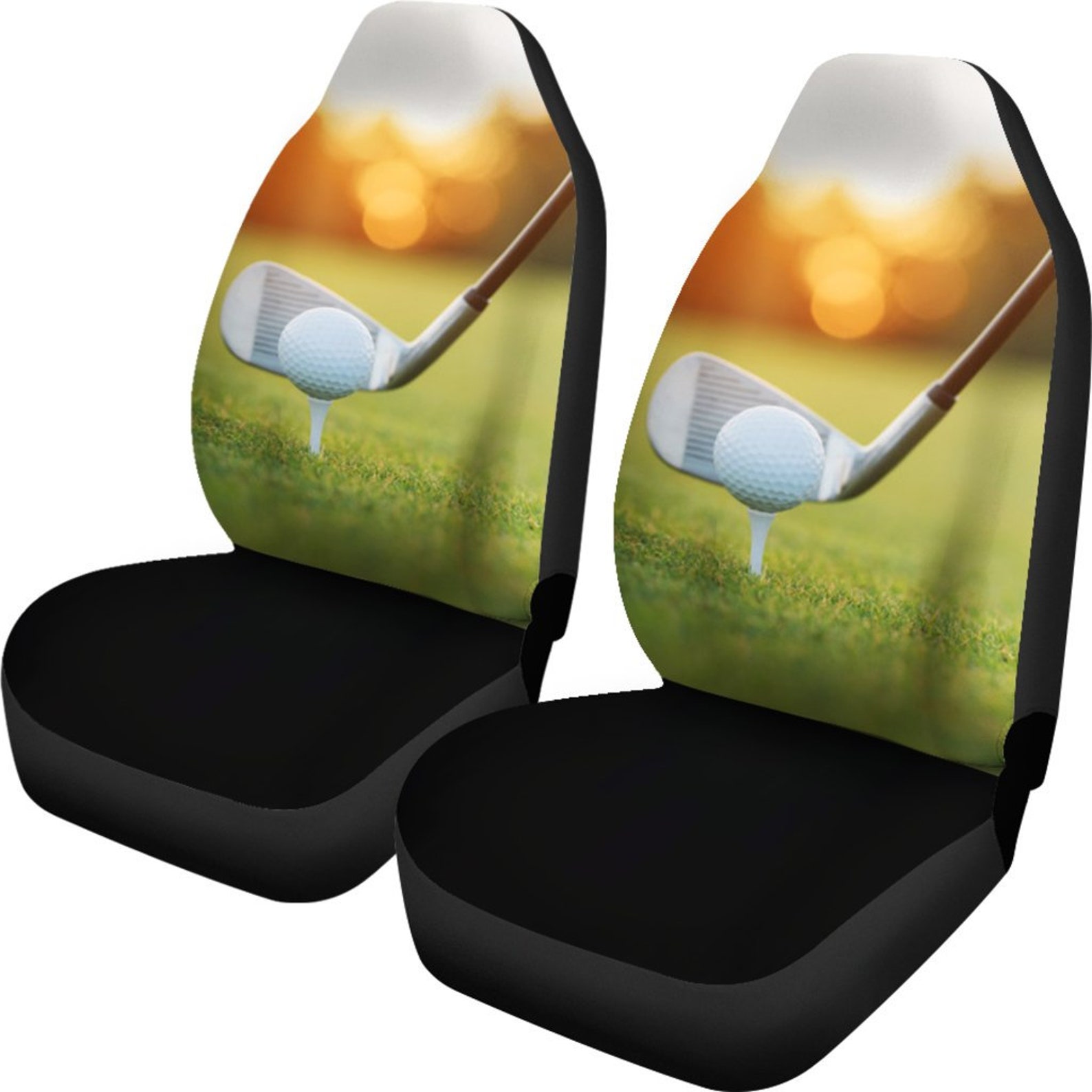 Golf Golfing Golfer Car Seat Covers set of 2 Universal Etsy