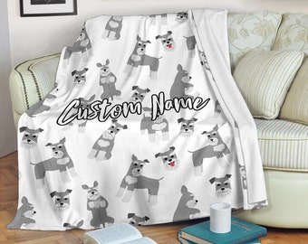 schnauzer throw blanket