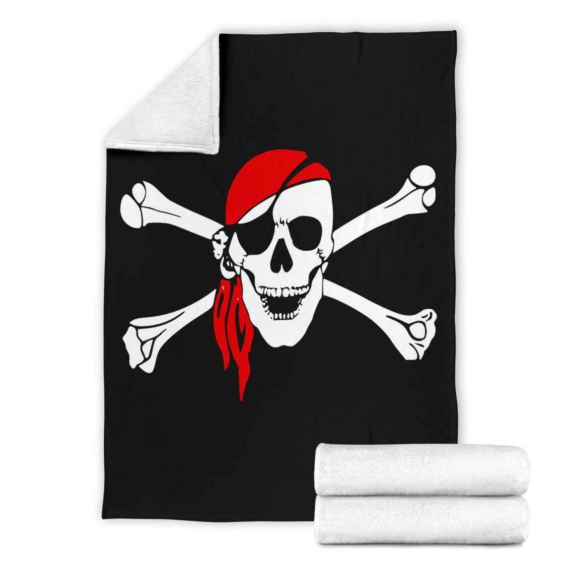 Pirate Blanket Pirate Throw Blanket Pirate Fleece Blanket Etsy
