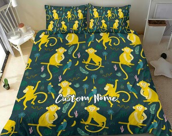 Monkey Bed Sheets - Etsy Hong Kong