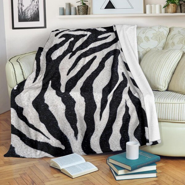 Zebra Throw Etsy