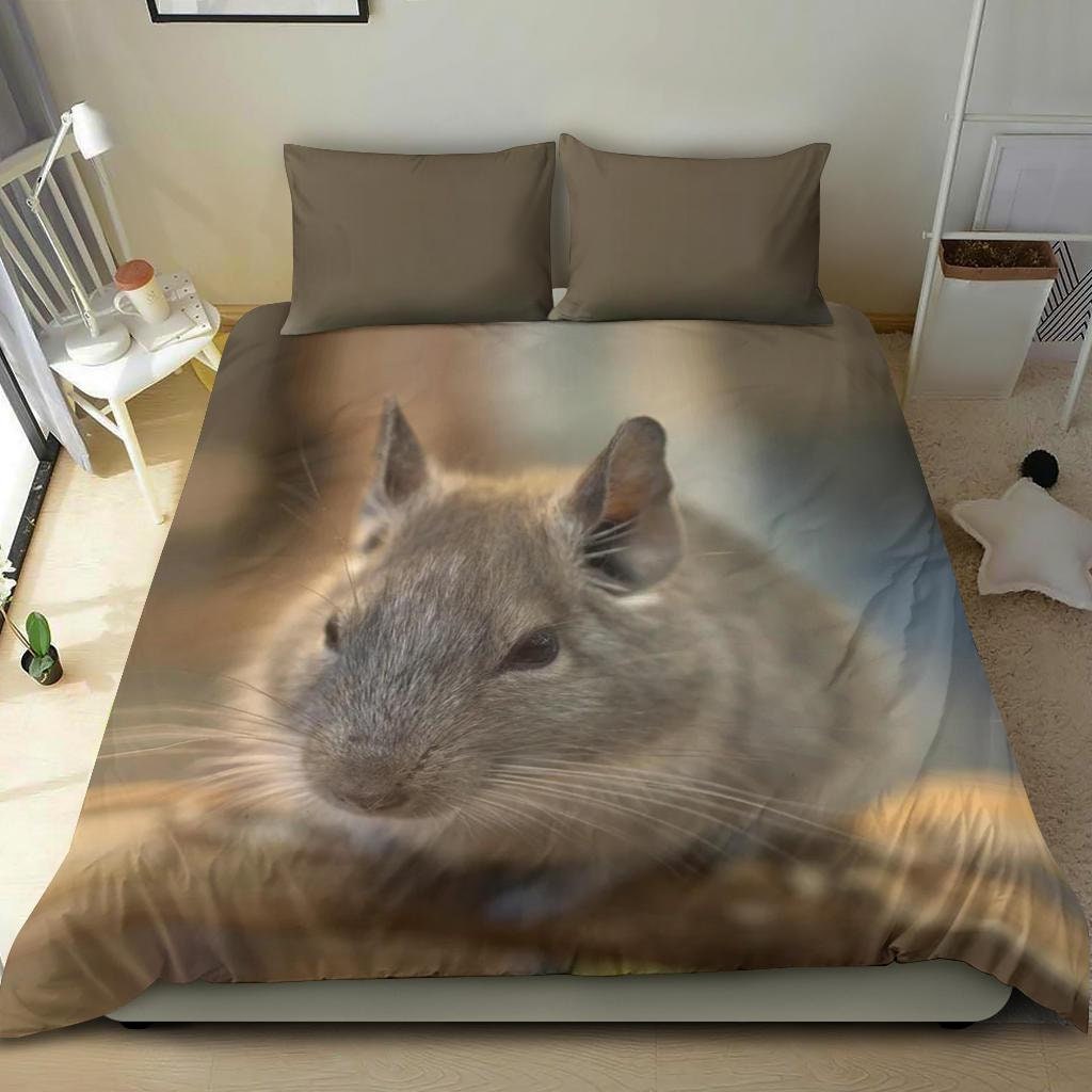 Chinchilla Bedding Set Bed Cover Duvet Cover and pillow Etsy