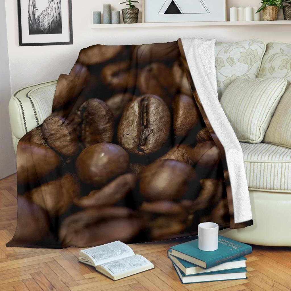 Coffee Blanket Coffee Throw Blanket Coffee Fleece Blanket - Etsy España
