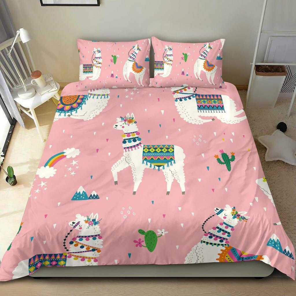 Llama Bedding Set Alpaca Duvet Cover 
