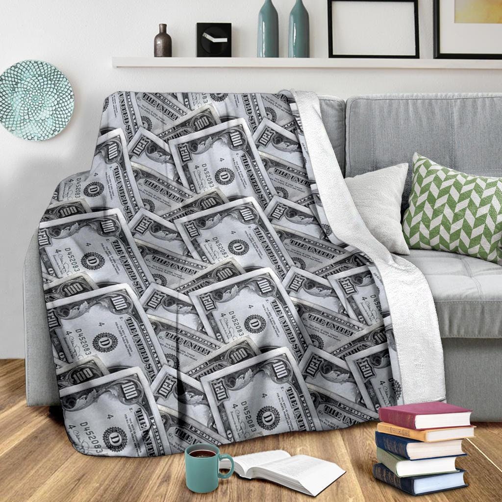 Money Blanket Money Printed Blanket Dollar Banknotes Print Etsy UK