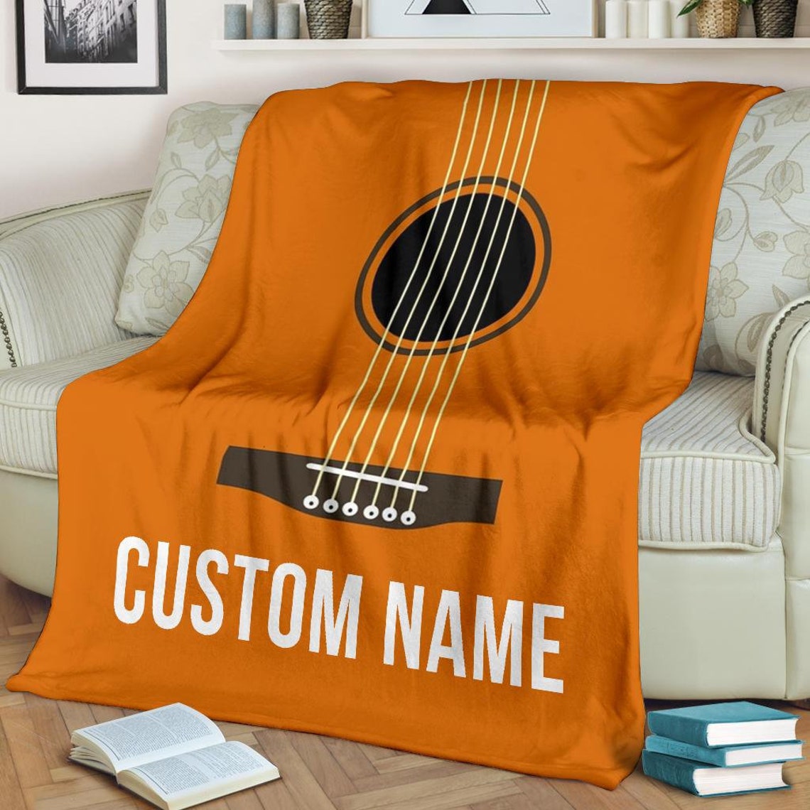 Guitar Blanket Guitar Throw Blanket Guitar Fleece Blanket - Etsy